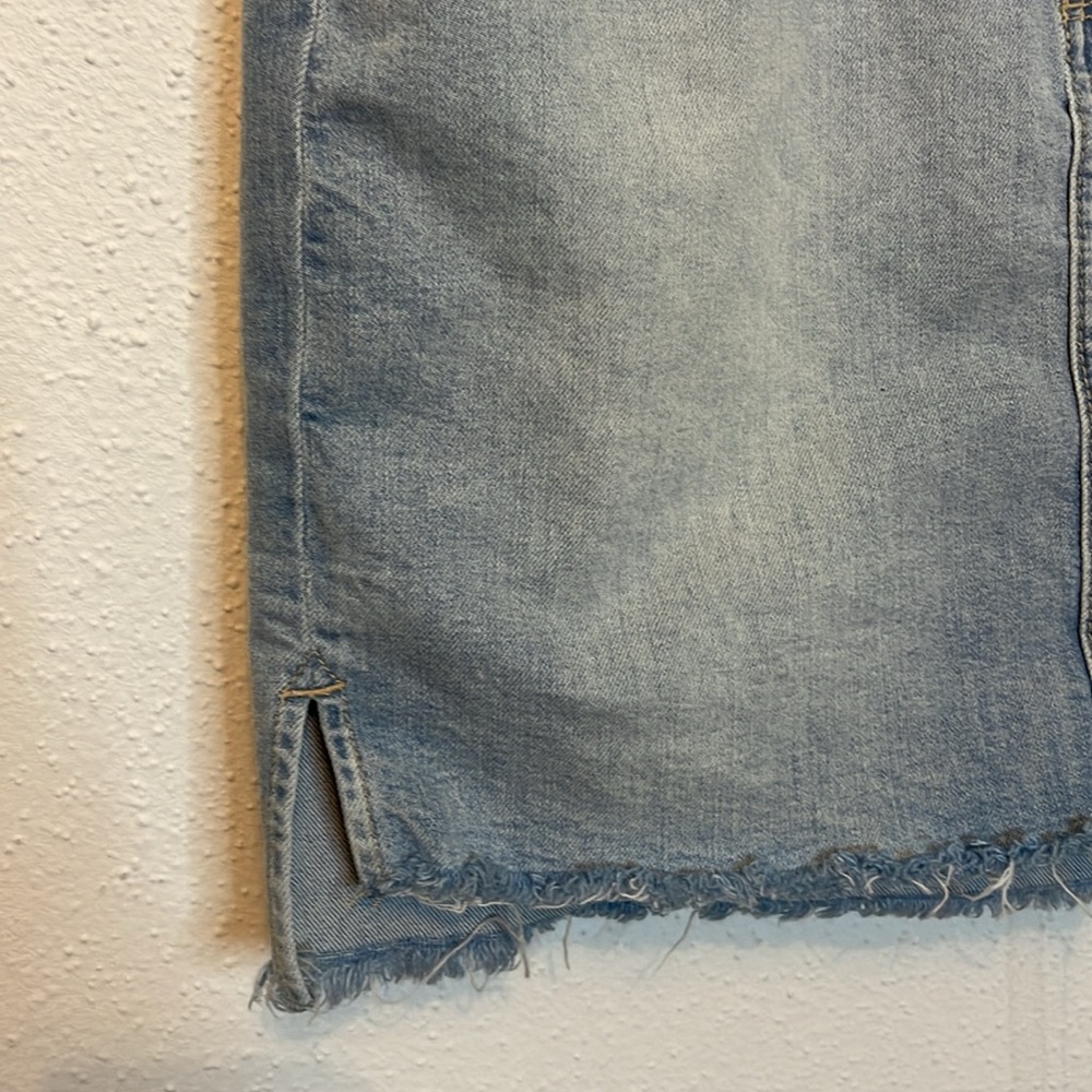 Paige Denim/Jean Mini Skirt with Raw Hem Size 27 - Picture 2 of 6